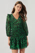 Shego Floral Smocked Drop Waist Mini Dress